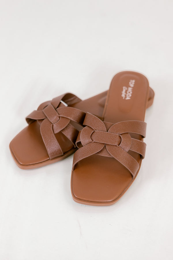 Chic Soul plus size clothing, dark brown strappy sandals 