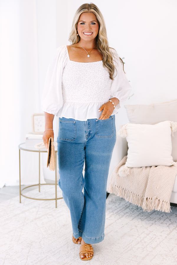 Catching Compliments Top, Ivory