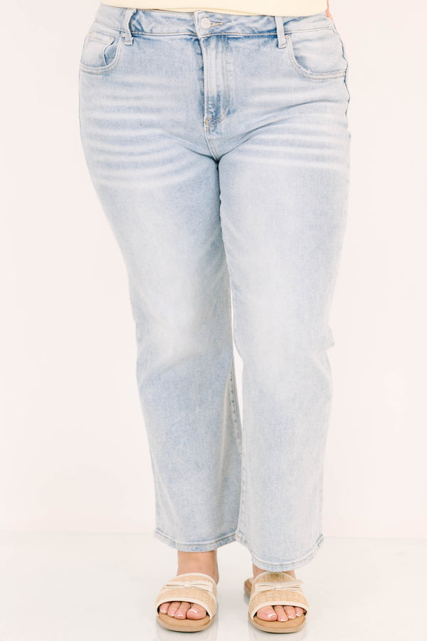 light wash mid-rise cropped flare denim