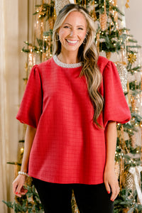 Certain Joy Top, Red – Chic Soul