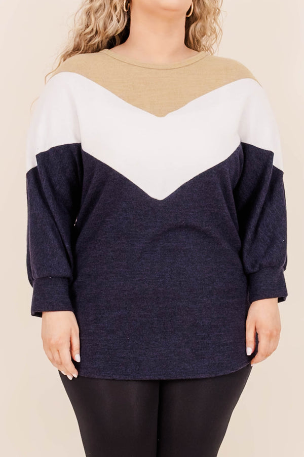 Cheer For Us Top, Navy