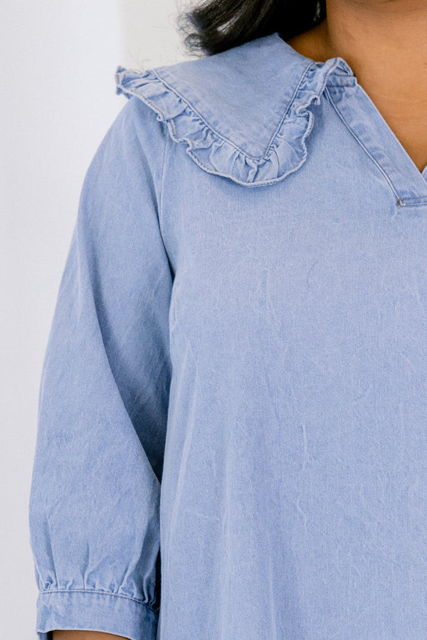 Claim Your Space Dress, Denim