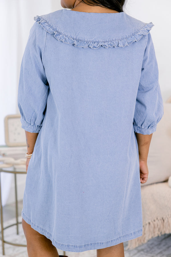 Claim Your Space Dress, Denim