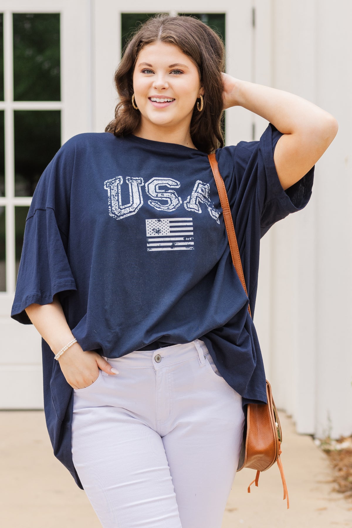 Classic American Boyfriend Tee, Midnight Navy – Chic Soul