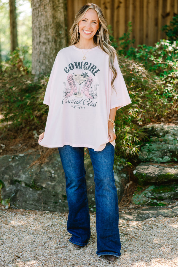 Chic Soul plus size clothing, cream short sleeve graphic tee with the saying 