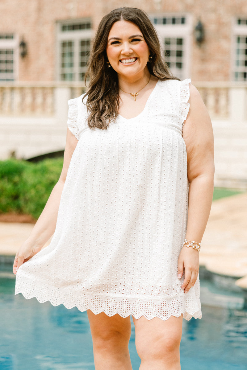 Come Rain Or Shine Dress, White – Chic Soul
