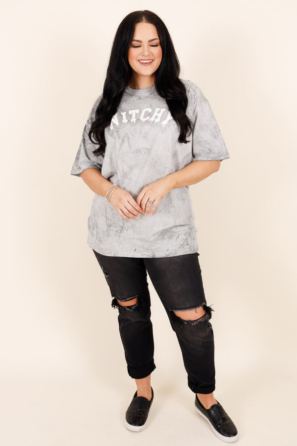 Chic Soul plus size clothing, smoke colored halloween tee