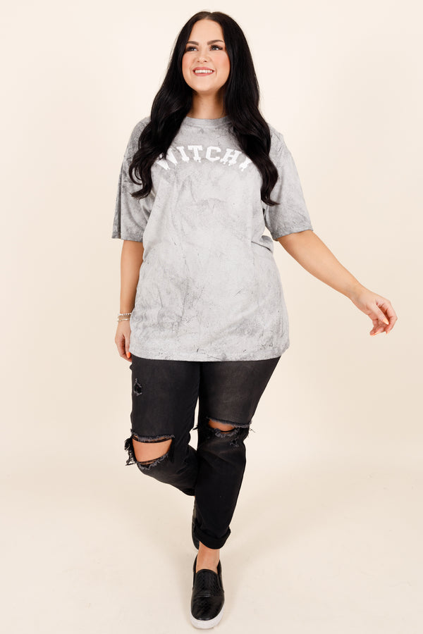 Chic Soul plus size clothing, smoke colored halloween tee