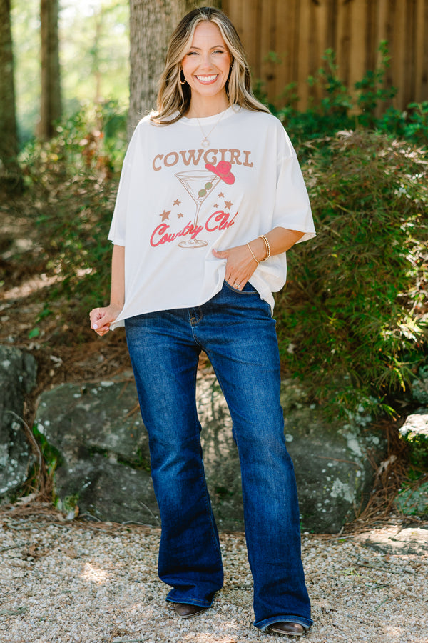 Chic Soul plus size clothing, white graphic tee with 