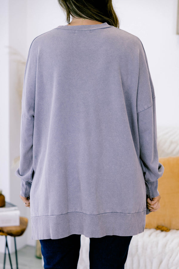 Cozy Pullover, Gray