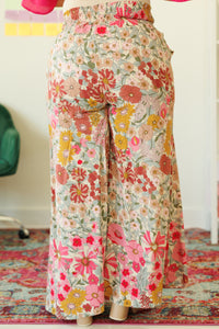 Crazy Flower Lady Pants, Rose Pink – Chic Soul