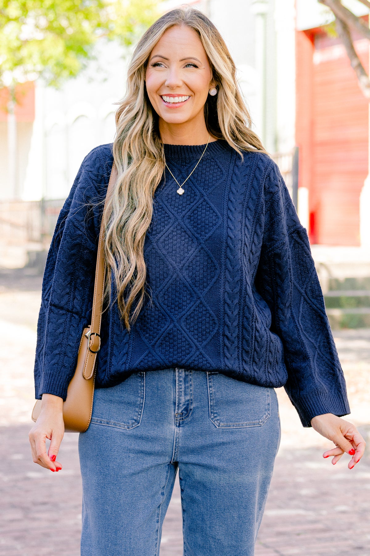Crossing Channels Sweater, Navy – Chic Soul