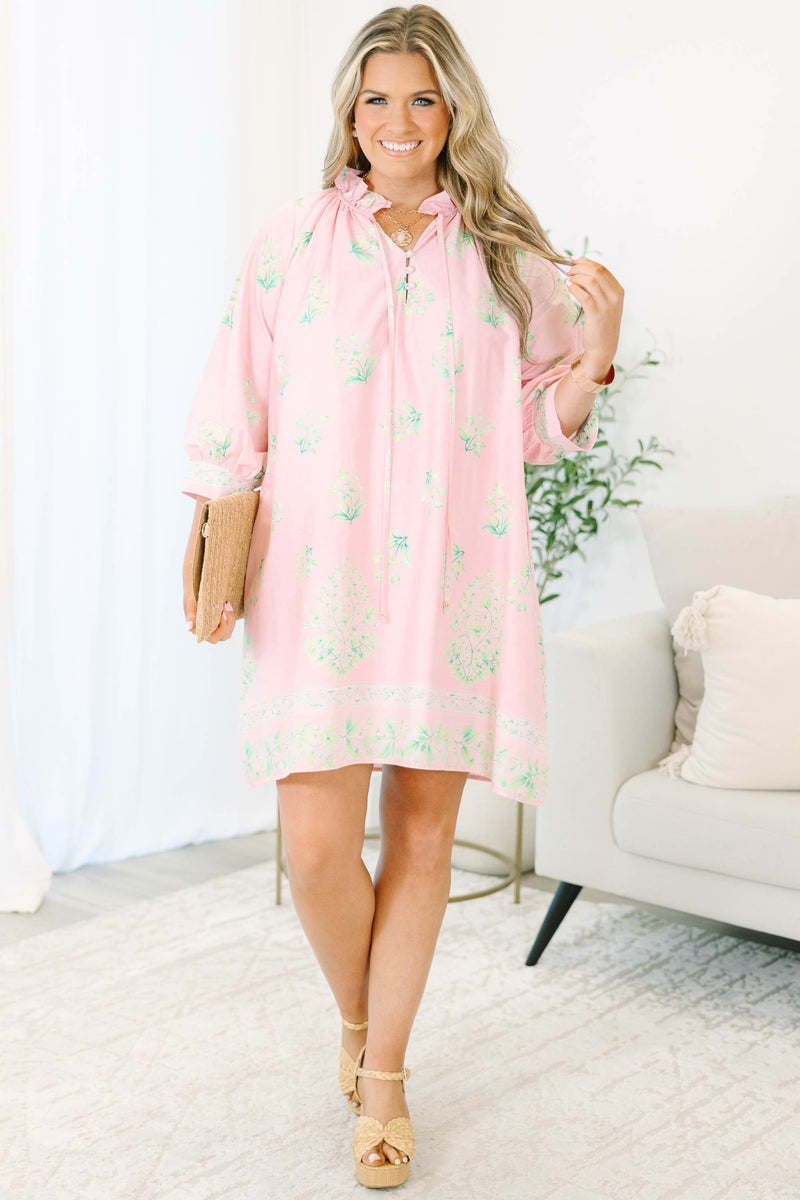 Women's Cute As A Button Dress, Pink