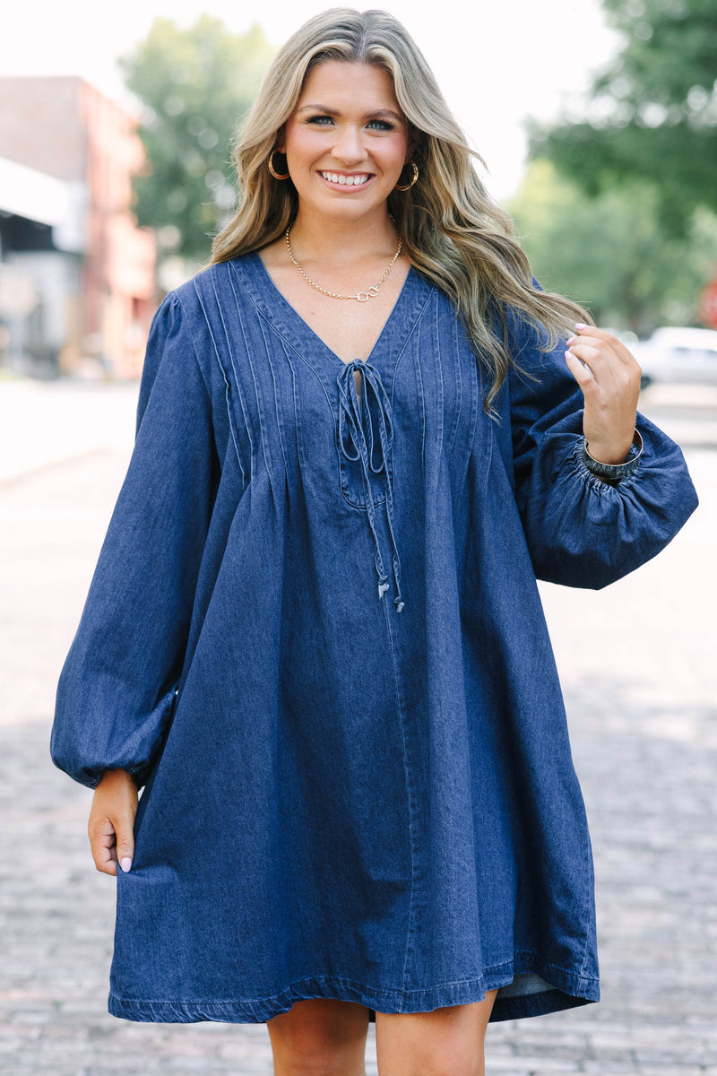 Daytime Fine Dress, Blue – Chic Soul