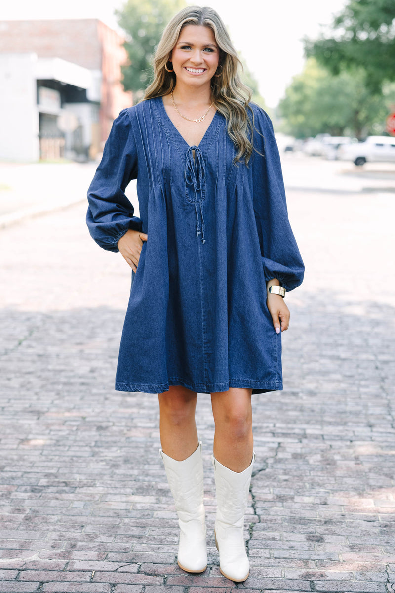 Women's Daytime Fine Dress, Blue