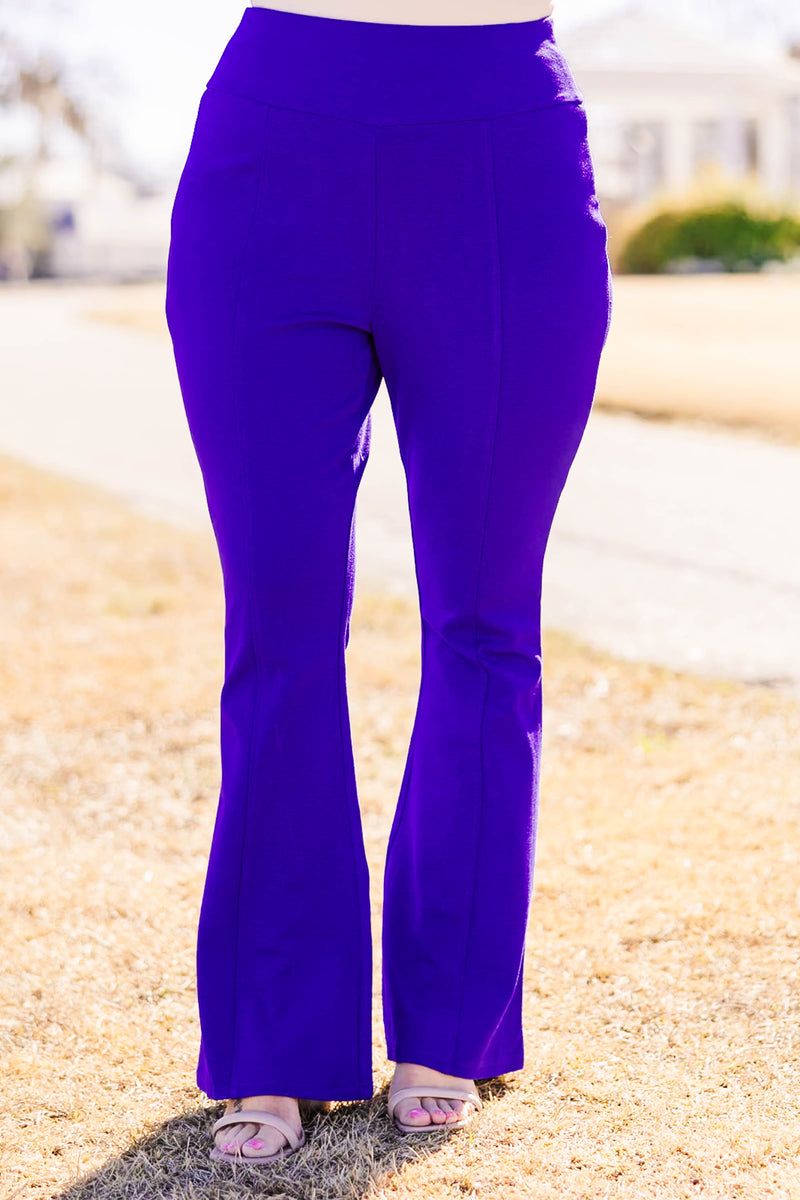Deep Dive Flare Pants, French Royal – Chic Soul