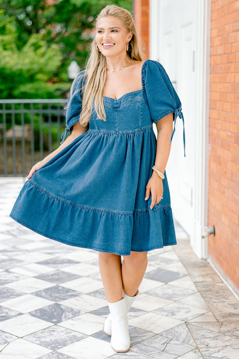 Denim Love Dress, Blue Chic Soul Denim Love Dress, Blue Chic Soul