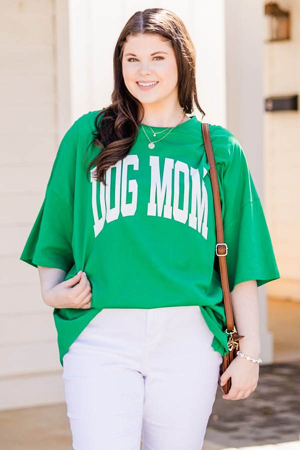 Chic Soul plus size clothing, evergreen boyfriend tee 