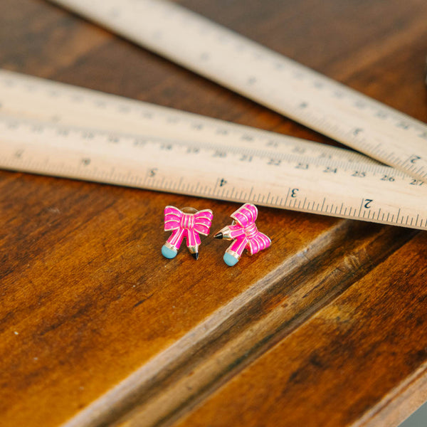 Doodle Darling Earrings, Pink