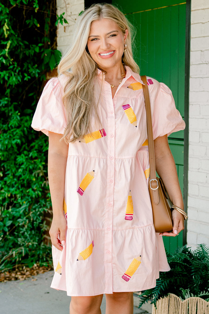 Doodle Dress, Pink Chic Soul Doodle Dress, Pink Chic Soul