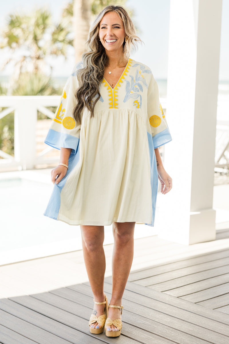 Drifting Muse Dress, Baby Blue – Chic Soul
