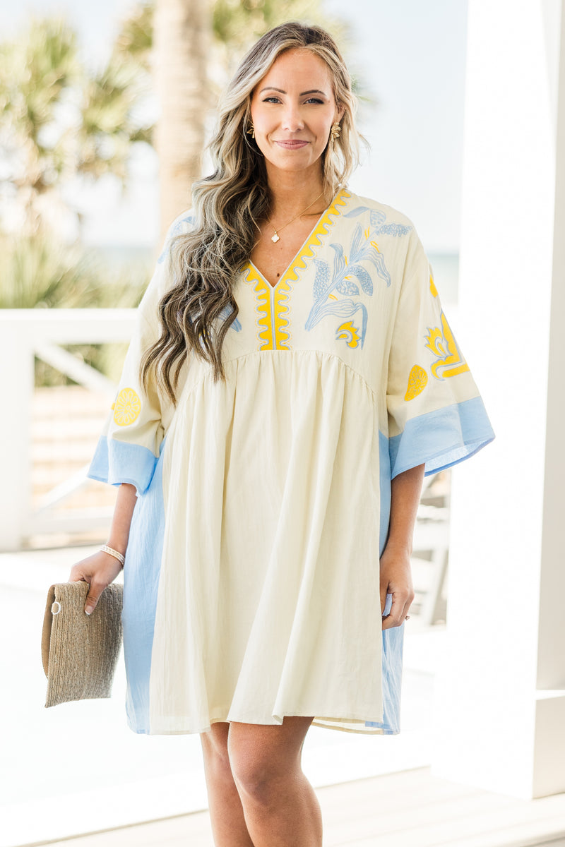 Drifting Muse Dress, Baby Blue Chic Soul Drifting Muse Dress, Baby Blue Chic Soul