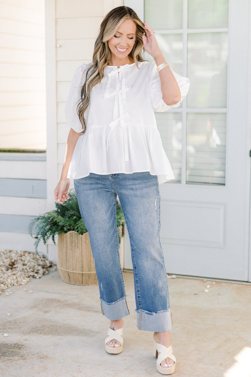 Easy Living Top, White – Chic Soul