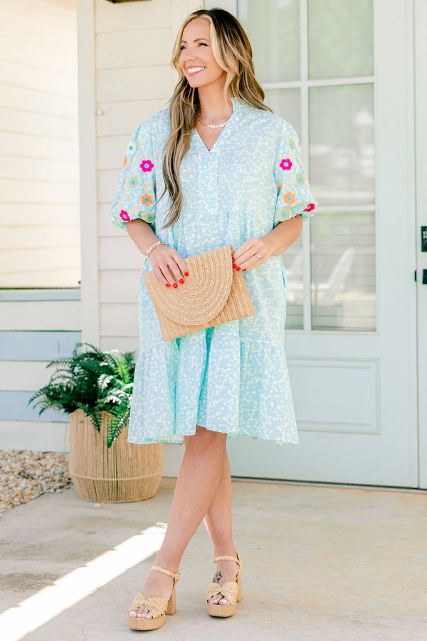 Women's Easy Romance Dress, Green | Size: 1X By Chic Soul Women's Easy Romance Dress, Green | Size: 1X By Chic Soul