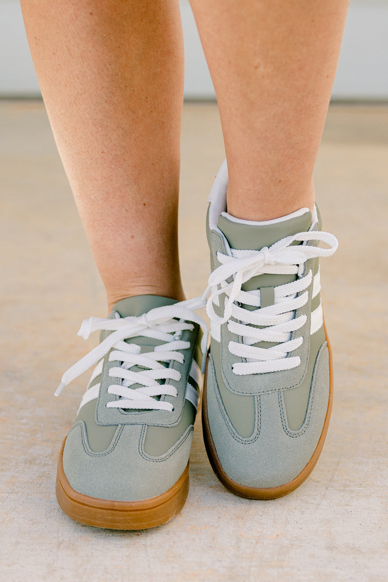 adidas gazelle silver green womens Women's Effortlessly You Sneakers, Green