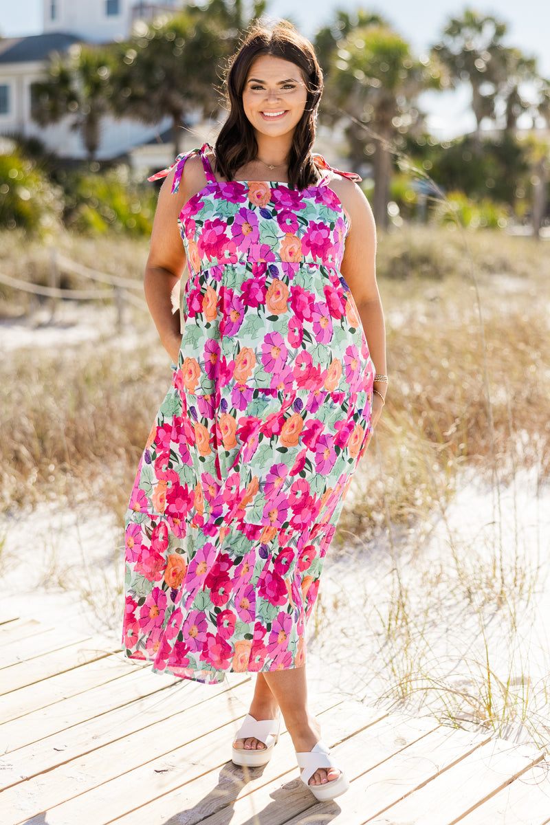 Women's Ethereal Blossom Dress, Pink