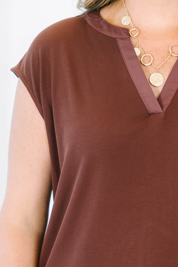 Everyday Ease Top, Brown