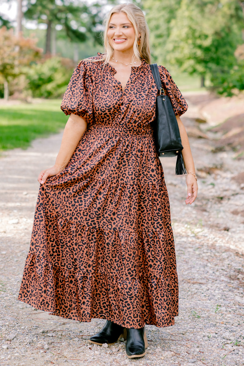 chinese dress ladies Women's Everything I Love Dress, Brown