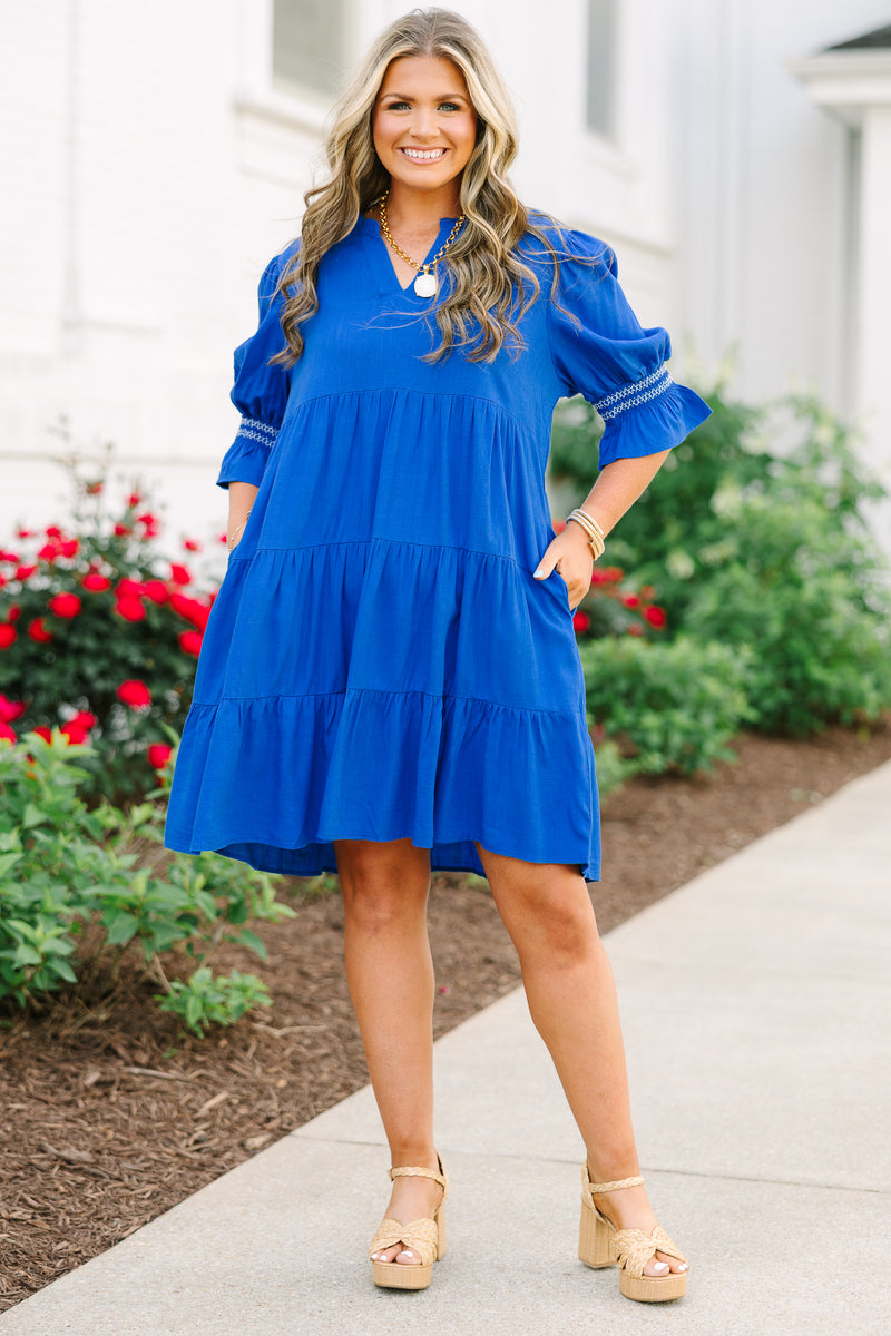 Women's Exactly Like This Dress, Cobalt