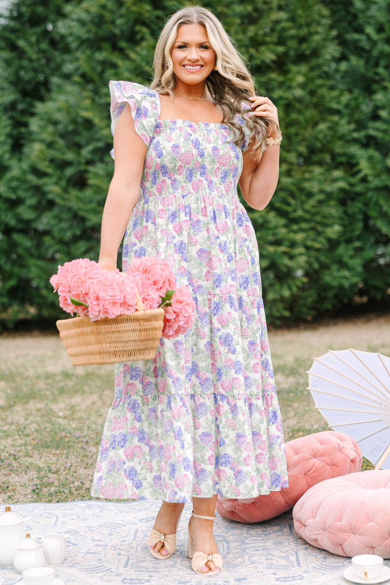 in the flower maxi dress Women's The Wildflower's Song Maxi Dress, Pink