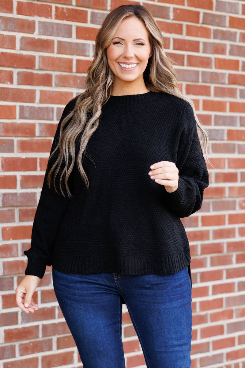 Fall For Me Sweater, Black – Chic Soul