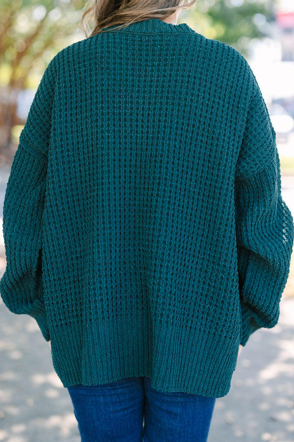 Falling Petals Sweater, Green