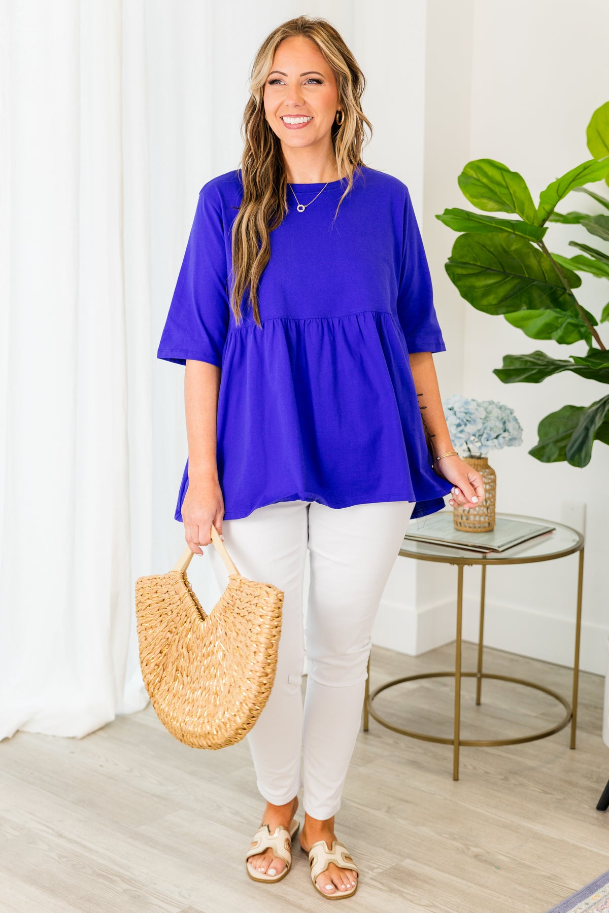 Fearless Soul Top, Bright Blue Chic Soul