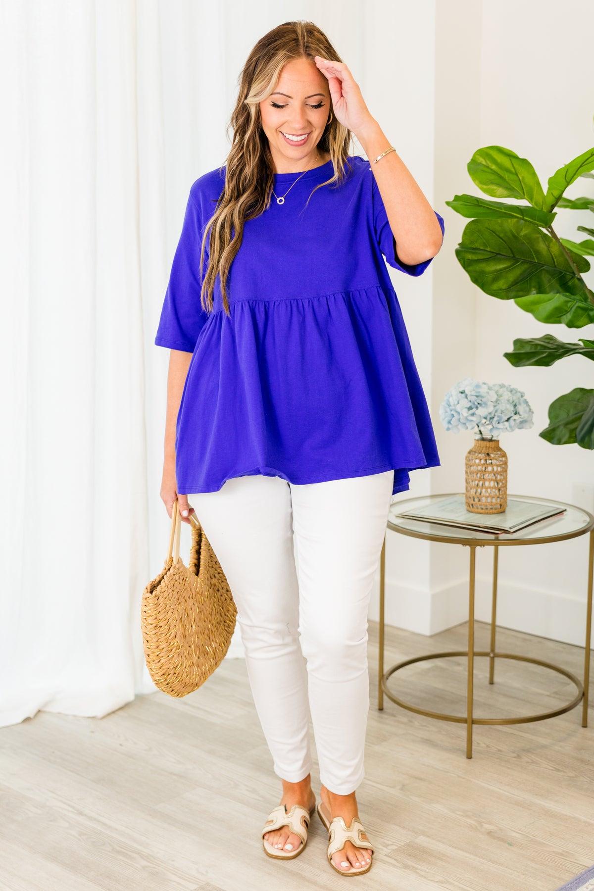 Fearless Soul Top, Bright Blue Chic Soul
