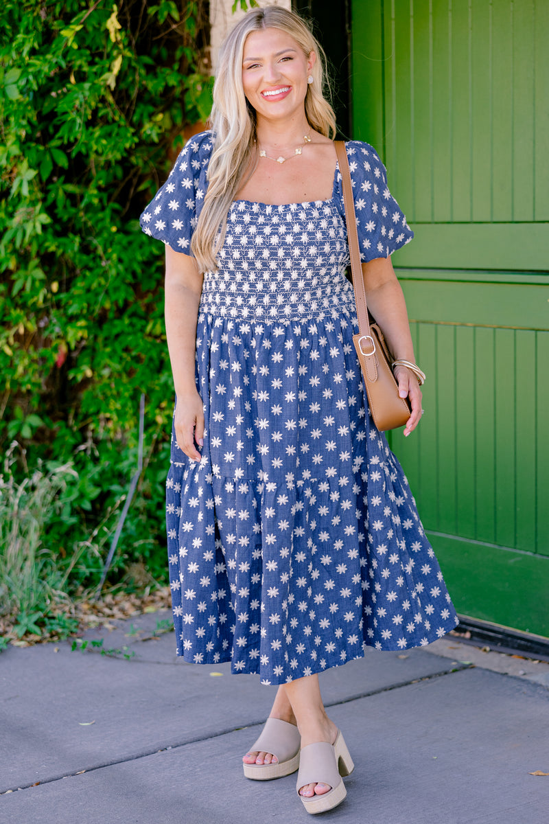 feeling groovy midi dress Grateful Dress, Denim – Chic Soul My New Favorite Maxi each piece incorporates a save25 Color:skirt blue