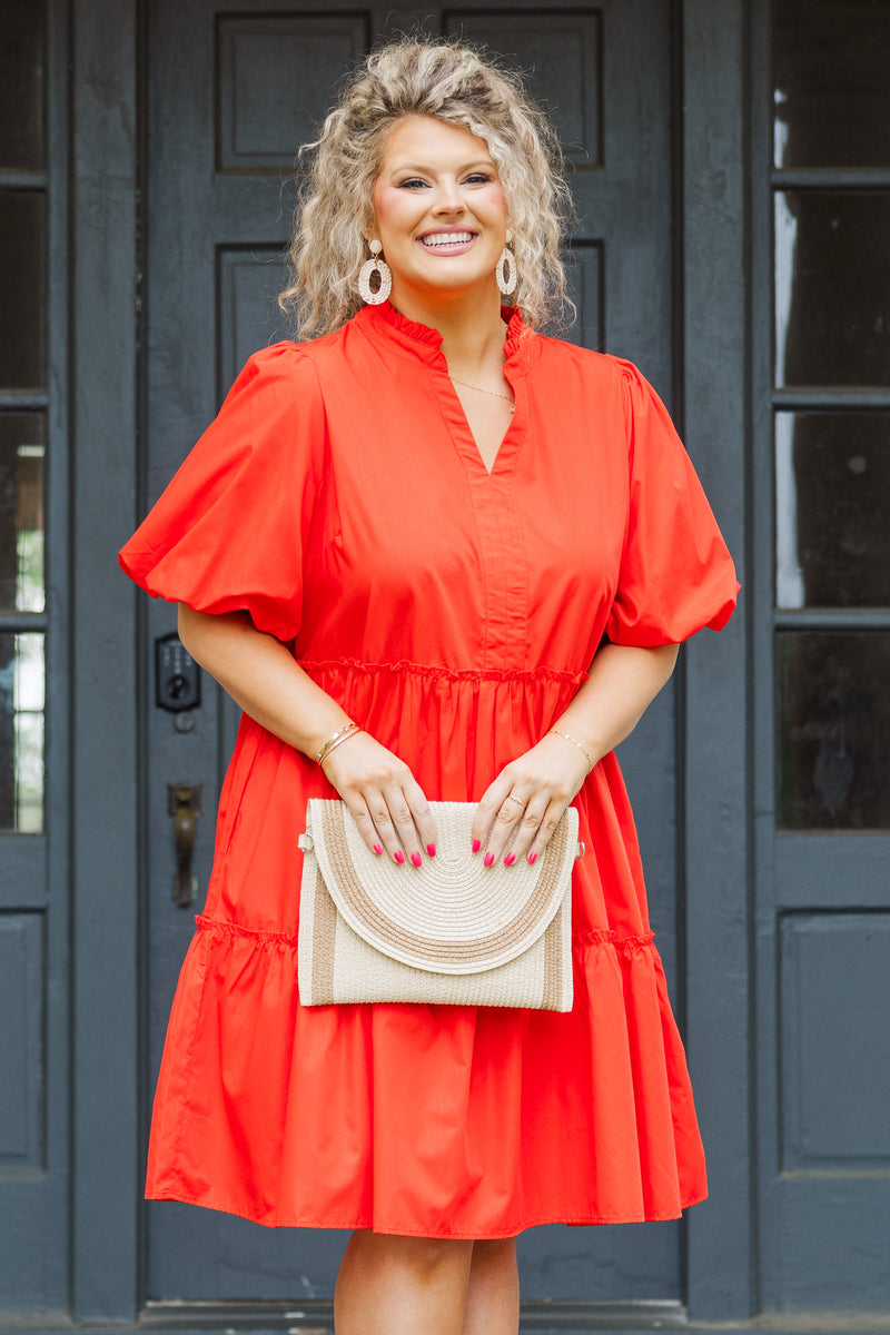 First Things First Dress, Bright Red – Chic Soul
