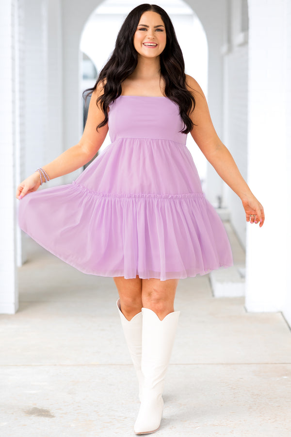 Flower Petals Dress, Lavender
