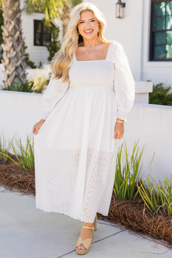 white midi bubble dress Contrast Bubble Hem Midi Dress