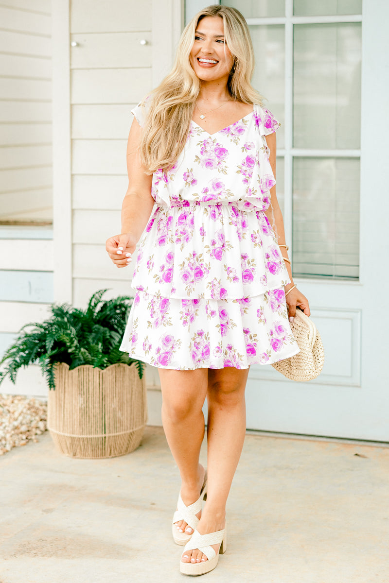french design dress Riviera Dress, Lavender – Chic Soul loose sleeves Color:silver basic mary jane Eileen West 