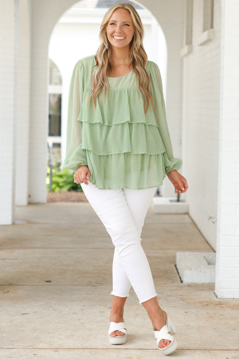 Friendships Like This Top, Sage – Chic Soul