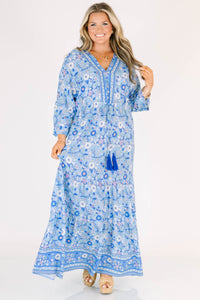 Get Me To The Resort Dress, Blue – Chic Soul