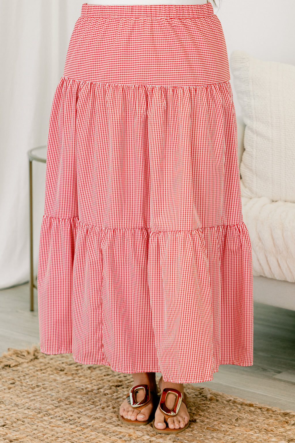 Said In Stride Skirt, Red – Chic Soul