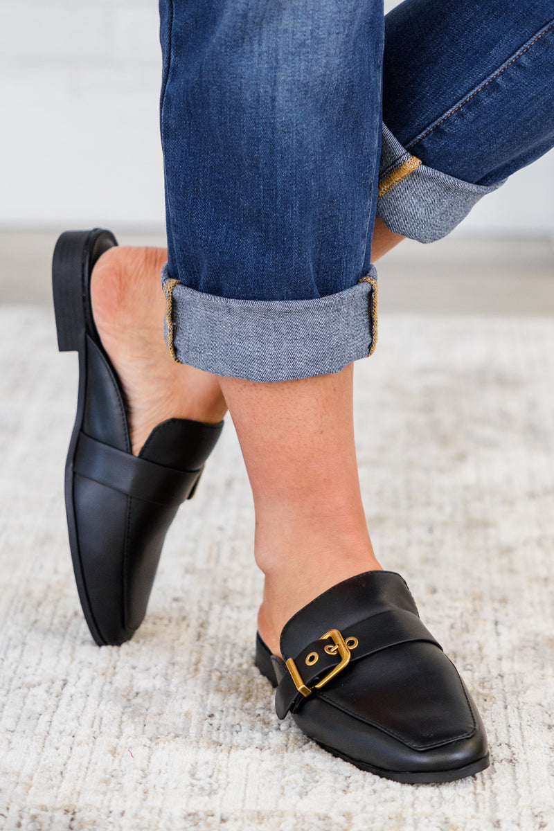 Women's Glamour In Motion Mules, Black | Size: 7 By Chic Soul Women's Glamour In Motion Mules, Black | Size: 7 By Chic Soul
