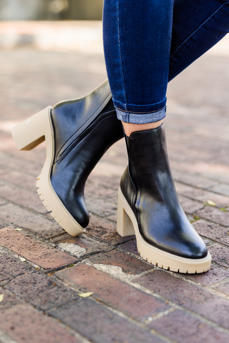 Black going fashion out booties