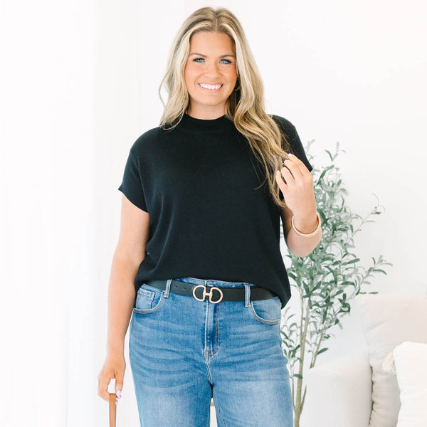 Go-To Classic Sweater, Black
