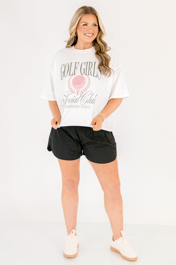 Chic Soul plus size clothing, white short sleeve cropped graphic tee with vintage style 